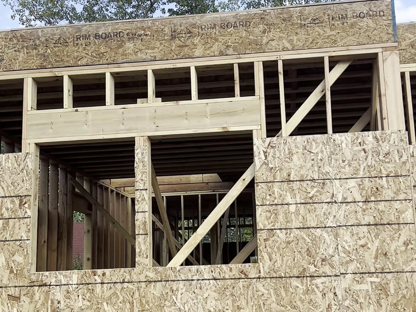Second floor addition sheathed, Berkley MI