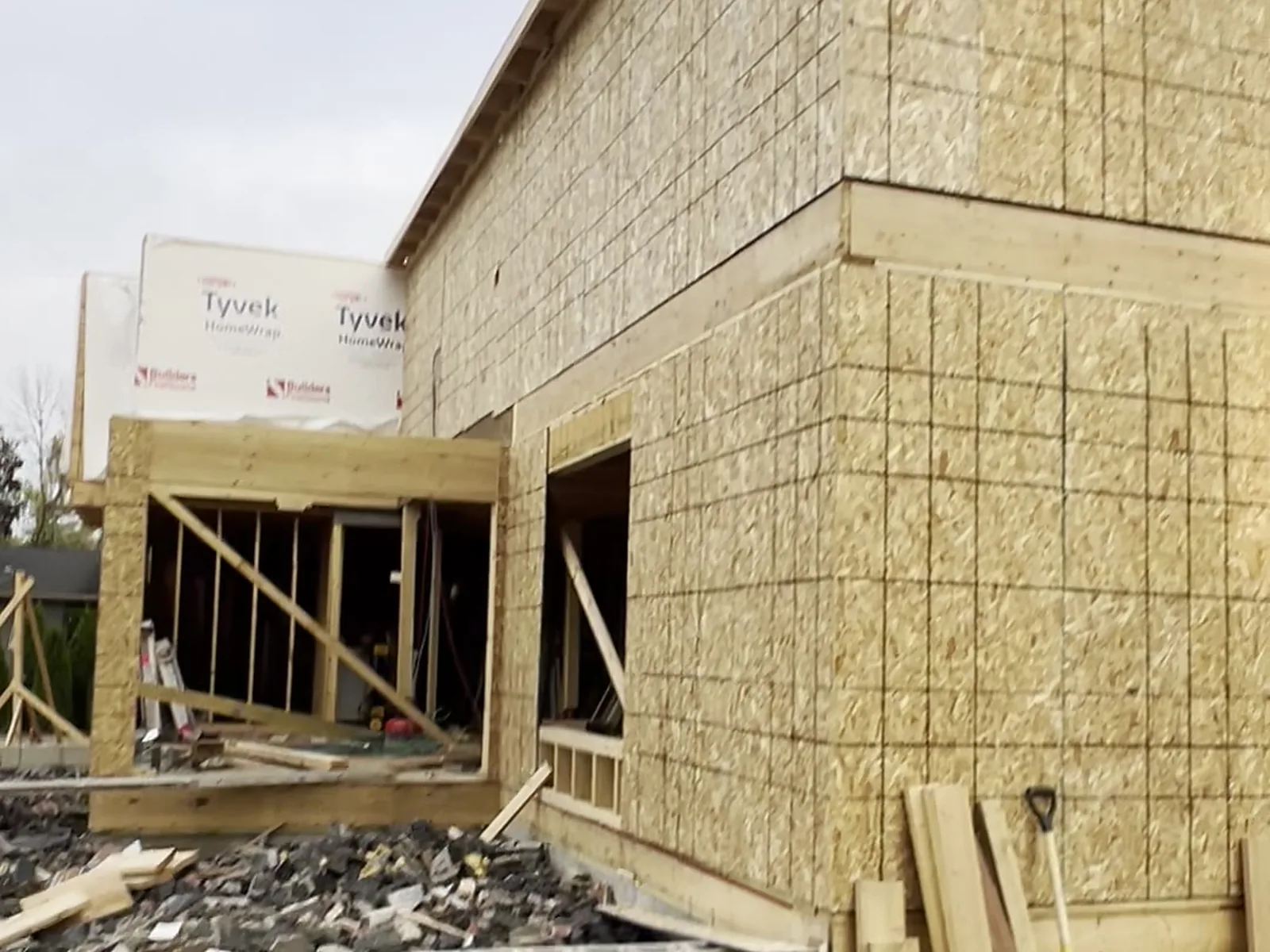 Two story new build sheathed and ready for trusses, Troy MI